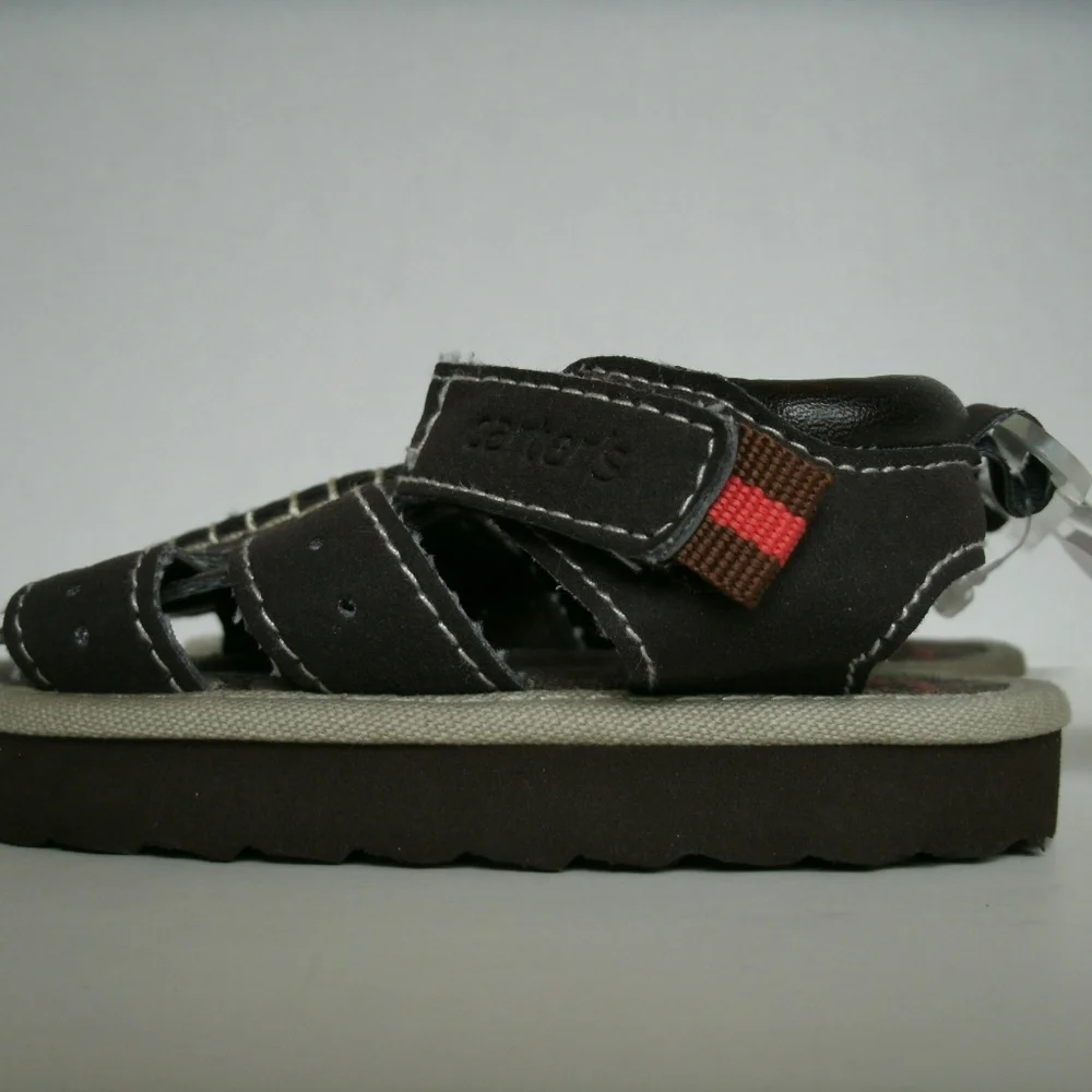 Carter's Boys Sandals Brown Fisherman Size 3 6-9 Months Infant Baby New